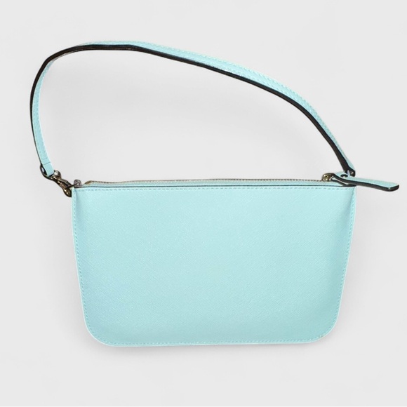 Kate Spade Saffiano leather blue wristlet-EUC - Picture 2 of 12